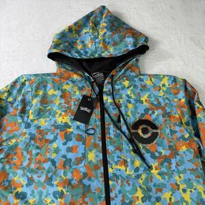 ATSUKO Pokémon Jacket Hoodie Mens Medium Camo Trainer Anorak Windbreaker NWT